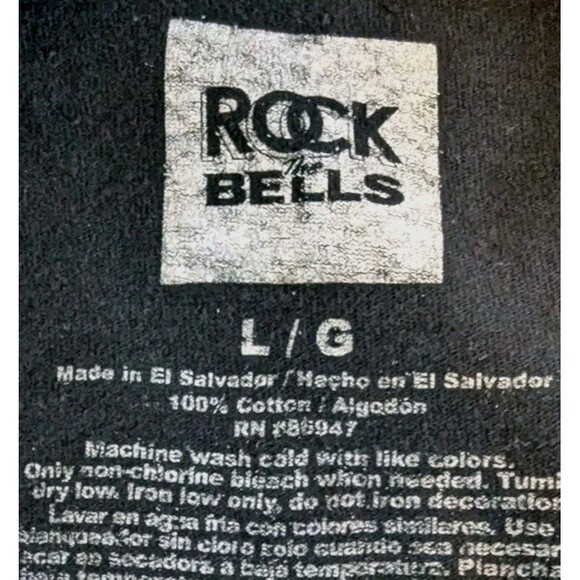 Rock the Bells LL Cool J Men's Large Black Short Sleeve Feel The Beat T-Shirt. - Picture 4 of 4